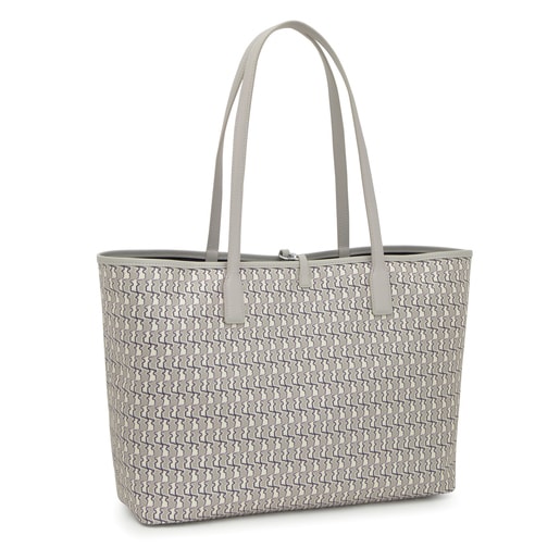 حقيبة أحمال خفيفة كبيرة الحجم بوجهين مزدوجة الاستخدام باللون الرمادي الداكن من تشكيلة TOUS Bear