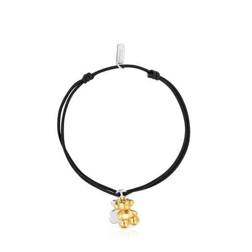 Bracelet bicolore en nylon avec double ourson Bold Bear