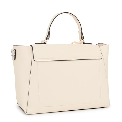 Large beige TOUS Sylvia City bag