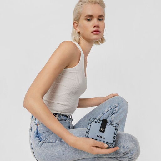 ארנק כיסים TOUS Kaos Mini Evolution קטן בצבע כחול