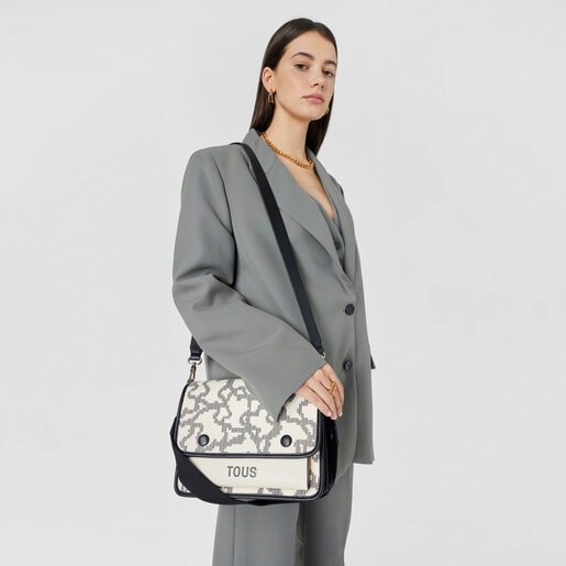 Medium beige Kaos Pix Audree Crossbody bag