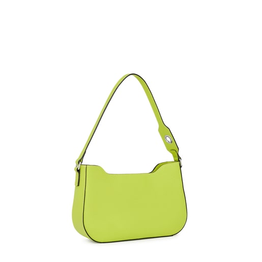 Sac porté épaule en cuir citron vert TOUS Legacy