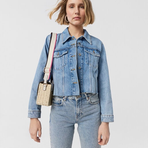 Bandolera de rafia beige TOUS Legacy Summer