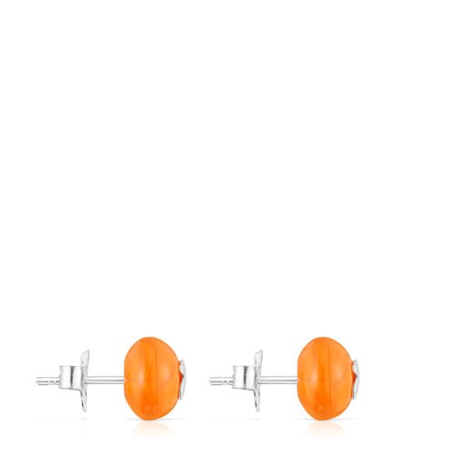 Pendientes de cristal de Murano naranja TOUS Icon Glass