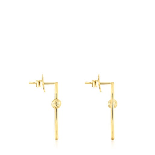 Aretes círculo de oro Sylvan