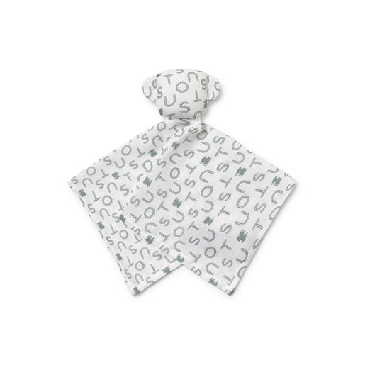 Baby comforter in Soft green