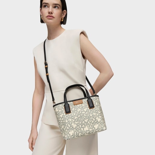 תיק סל Kaos Mini קטן בצבע שחור ובז'