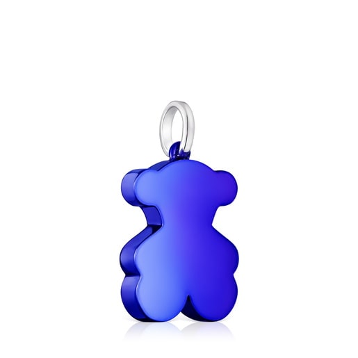 Pendente a orsetto in acciaio blu medio Sweet Dolls