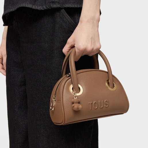 Small earth-colored Bowling bag TOUS Poppy