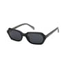 Lunettes de soleil noires Pale Oval