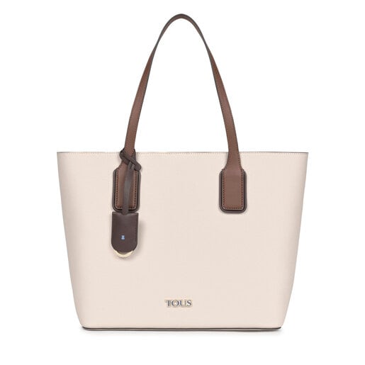 Large beige and brown TOUS Essential Tote bag | TOUS