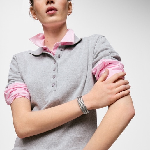 سوار حلقي من الصُلب مقاس 18 مم من تشكيلة TOUS 1950