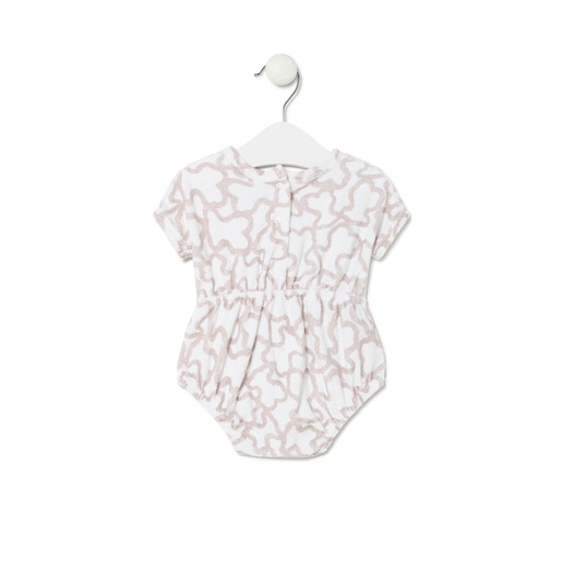 Terry cloth playsuit in Kaos beige