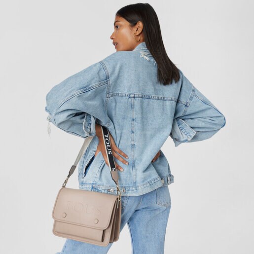 Medium taupe TOUS La Rue Audree Crossbody Bag