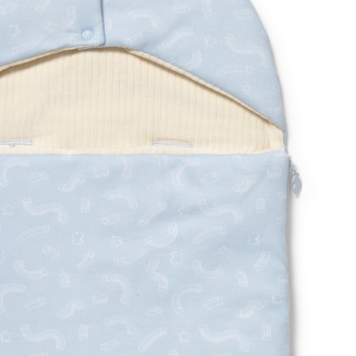 Universal-fit baby footmuff in Arc sky blue