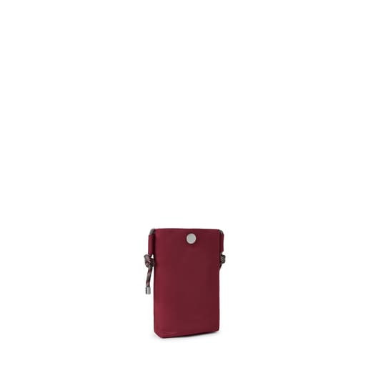 Mini burgundy Empire Soft Chain Hanging bag