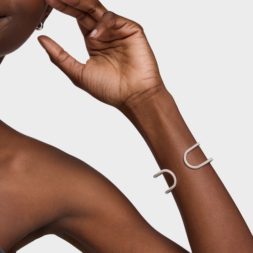 إسورة مزدوجة من الفضة من تشكيلة Icon Mesh