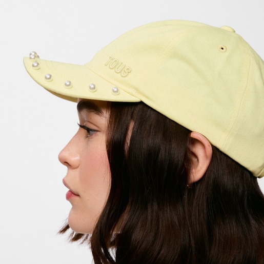 Gorra amarilla TOUS Pearls