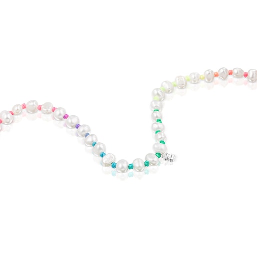 Collar de nylon multicolor con perlas TOUS Joy Bits