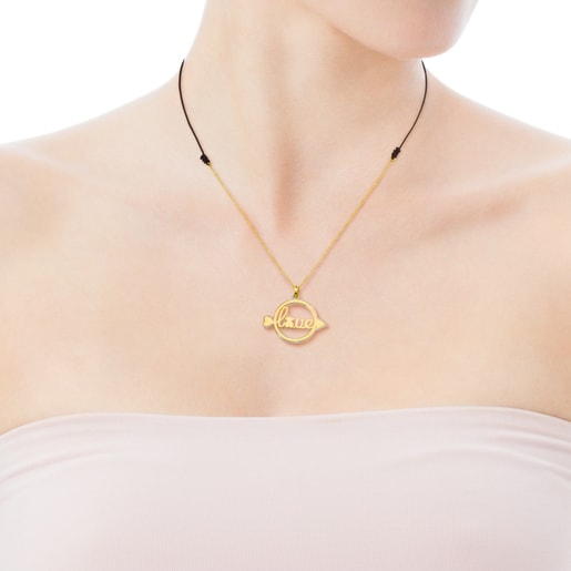 Gold San Valentin Necklace with Mother-of-Pearl