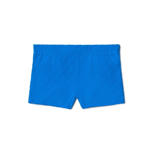 Bañador bóxer de niño Logo azul