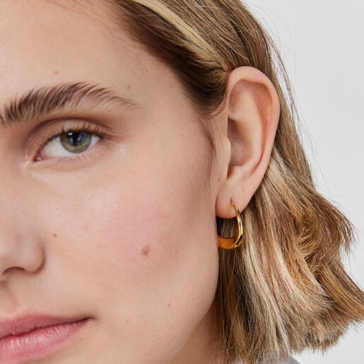 Silver vermeil Hoop earrings Gregal