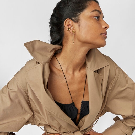 Серьги с удлинением Fragile Nature из вермеля