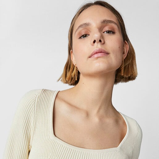 Extra-long TOUS Calin Earrings with rings