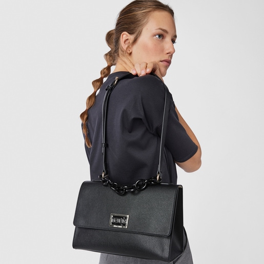 Городская черная сумка TOUS Funny среднего размера