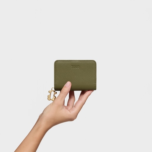 ארנק TOUS Fold בצבע ירוק זית