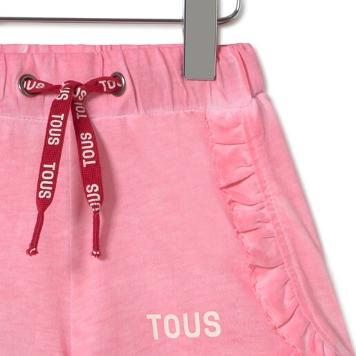 Short de niña tintado Casual rosa