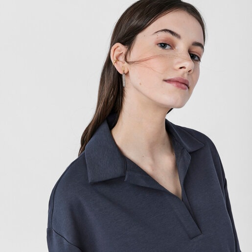 עגילי TOUS Bear Row בשני גוונים עם צלליות דובונים