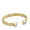 Bracelet Mesh Color en Acier IP doré et Howlite