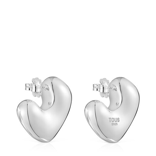 Silver heart Earrings Tabit