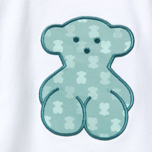 Multi-bear beach T-shirt in green