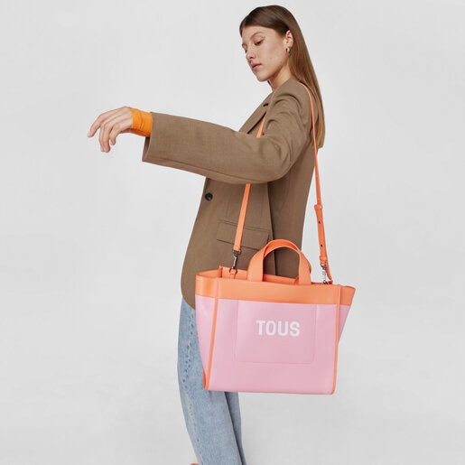 Pink and orange Tote bag TOUS Maya | TOUS