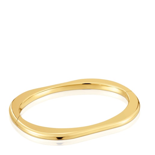 18kt gold plating over silver Bangle Line