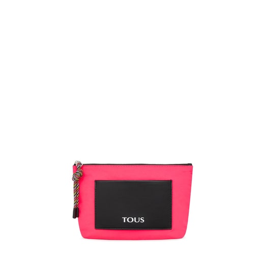 Fluorescent pink TOUS Empire Cotton Toiletry bag