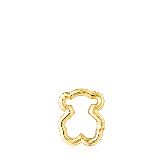 Velký zlatý kroužek Hold ve tvaru medvídka
