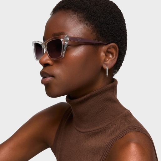 Lunettes de soleil roses Transparent