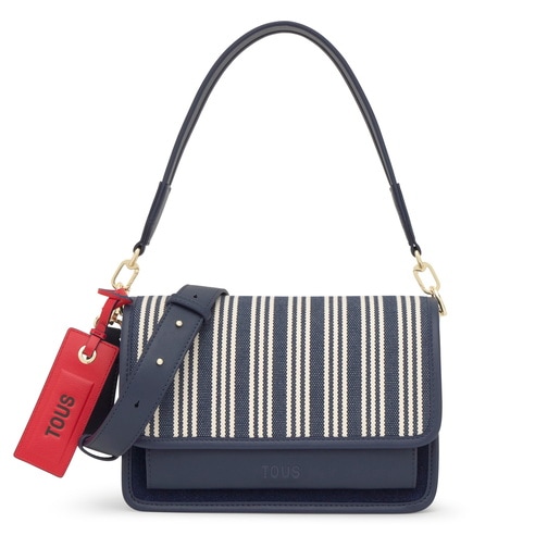 Bandolera mediana azul marino Audree Canvas