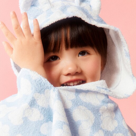 Poncho de playa Aqua azul marino