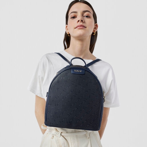 תיק גב Script Day בצבע כחול נייבי