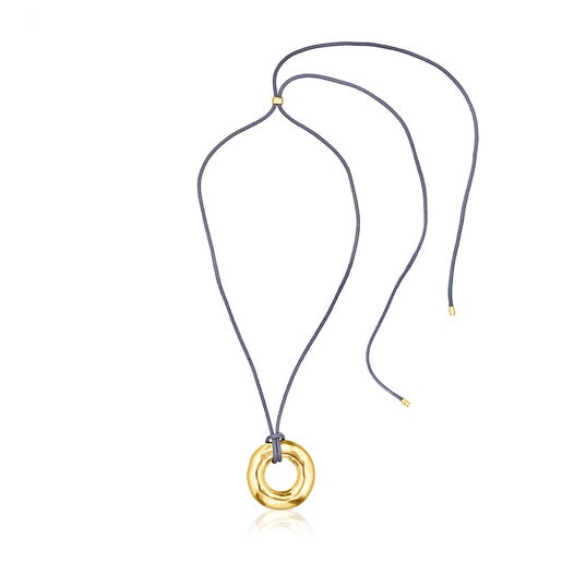 Collana a ciambella con placcatura in oro 18 kt su argento Luah