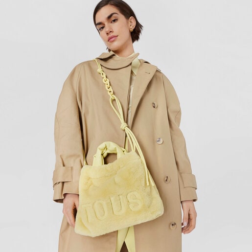 Medium yellow TOUS Cloud Warm One-shoulder bag | TOUS