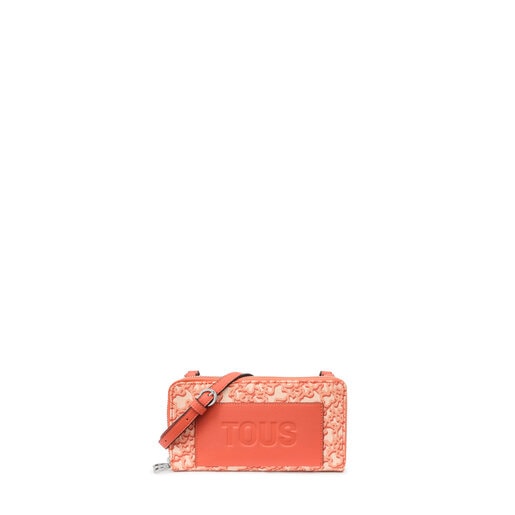 Portefeuille/pochette pour téléphone portable orange Kaos Mini Evolution