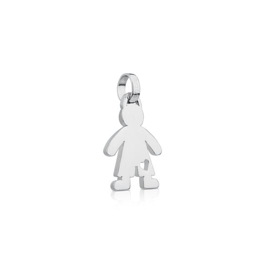 Silver Sweet Dolls boy-heart Pendant | TOUS