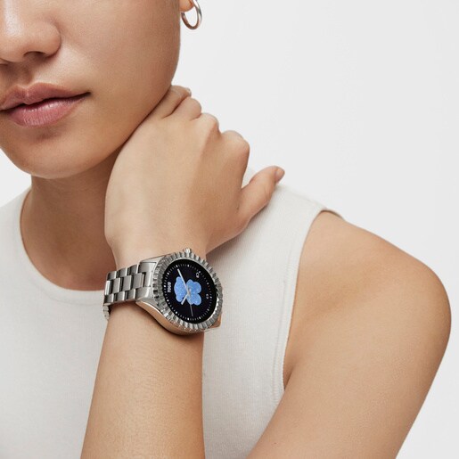 T-Bear Connect Smartwatch with steel wristband