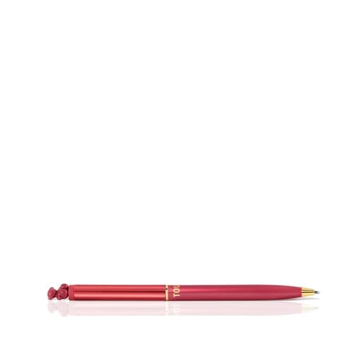 Steel TOUS Kaos Ballpoint pen lacquered in beige
