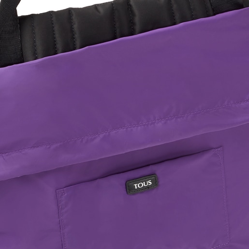 Large black and white TOUS Empire Fur Shoulder bag